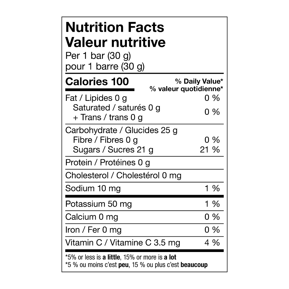 Barre Énergie à l'érable de XACT Nutrition