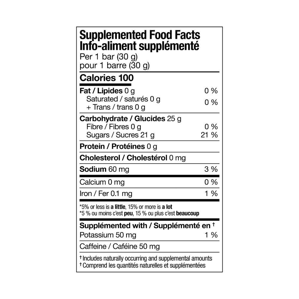 XACT Nutrition Energy Performance Bar with blackcurrant + CAFFEINE