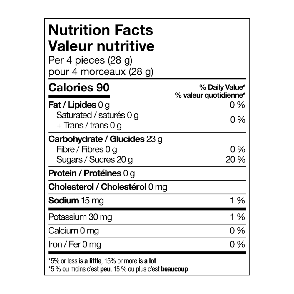 Bouchées Énergie Chews à la fraise de XACT Nutrition