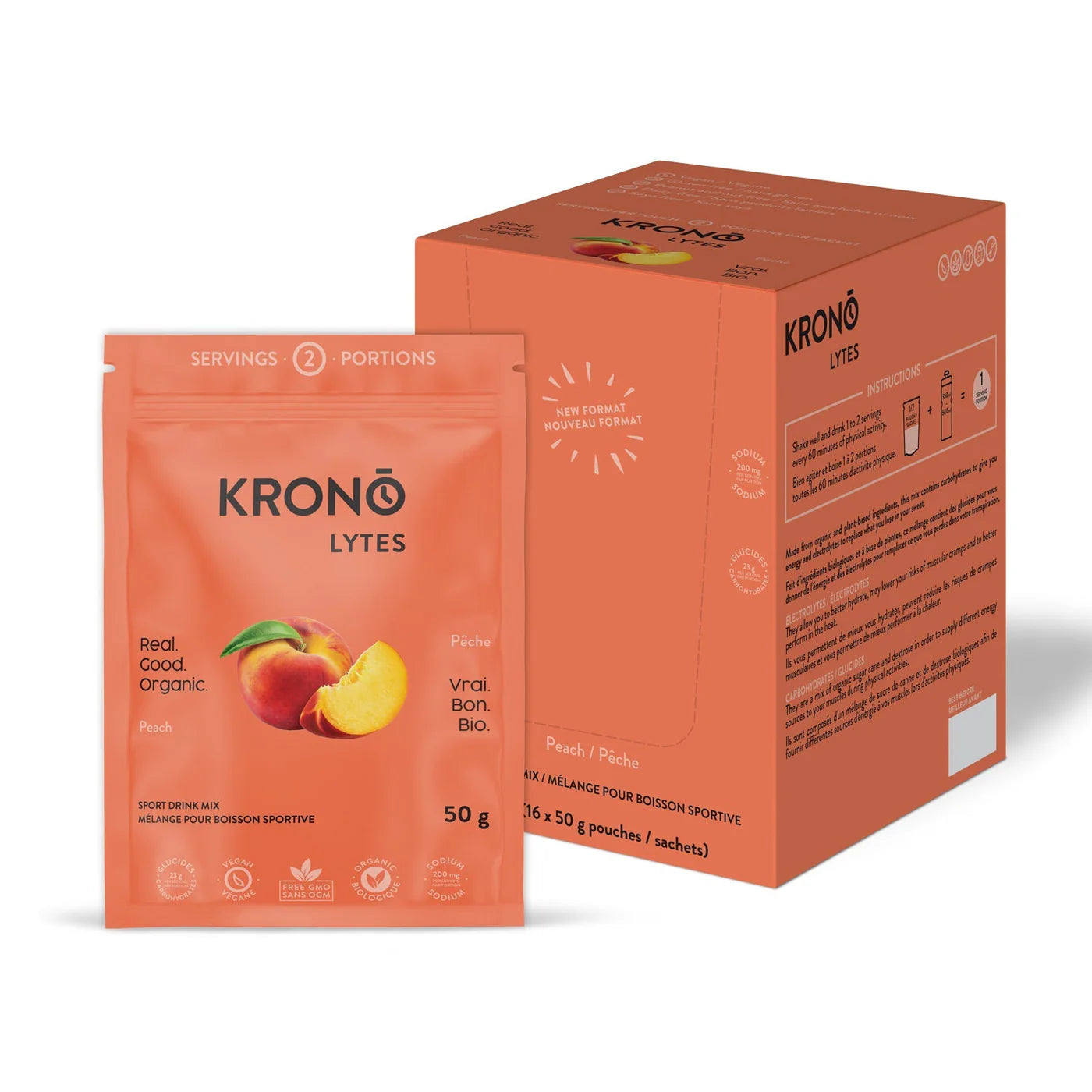 Peach Sports Drink Mix by Krono Nutrition