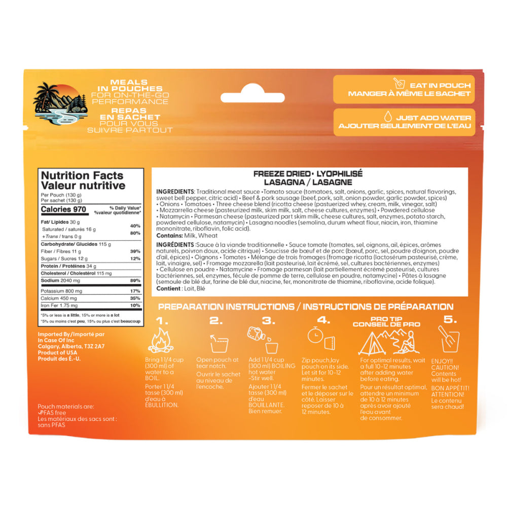 Lasagne de Foundation Outdoors