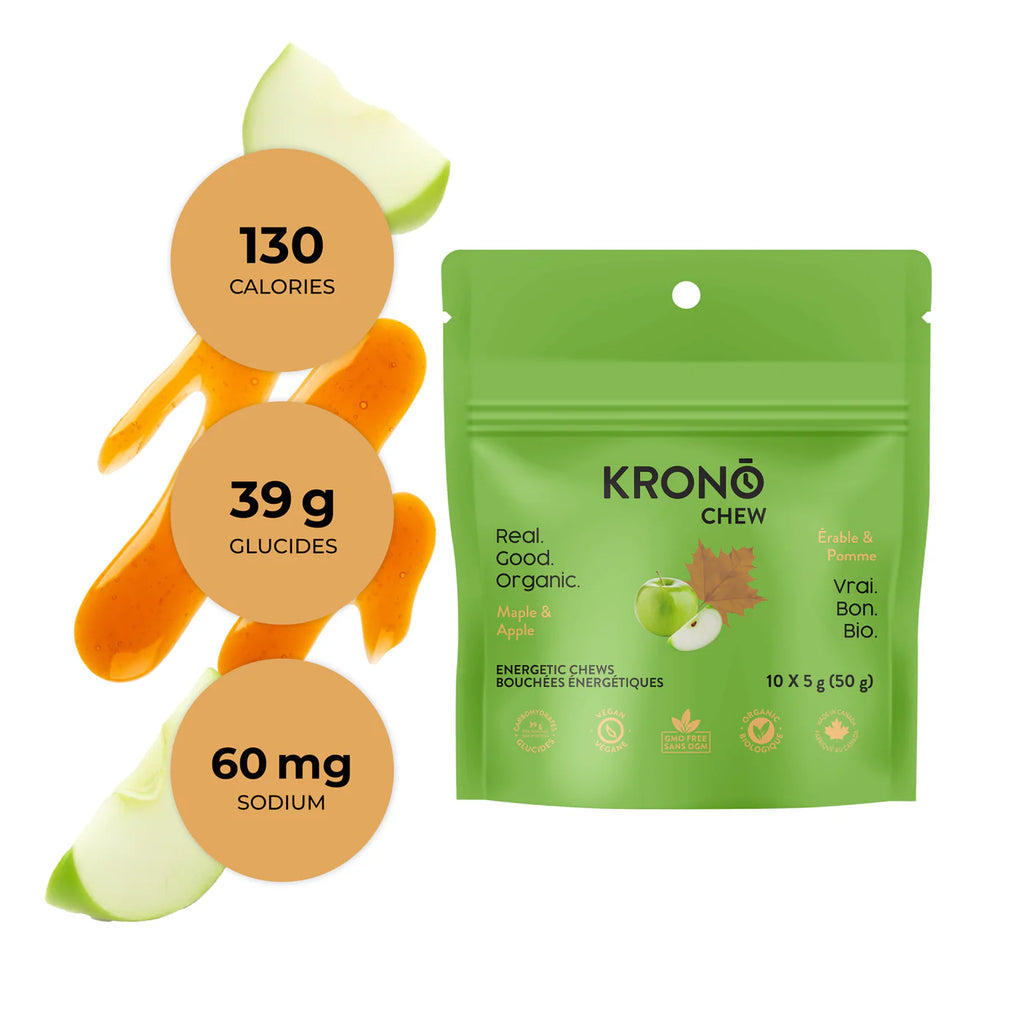 Bouchées énergétiques érable et pomme de Krono Nutrition