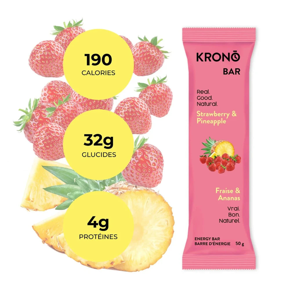 Krono Nutrition Strawberry and Pineapple Energy Bar