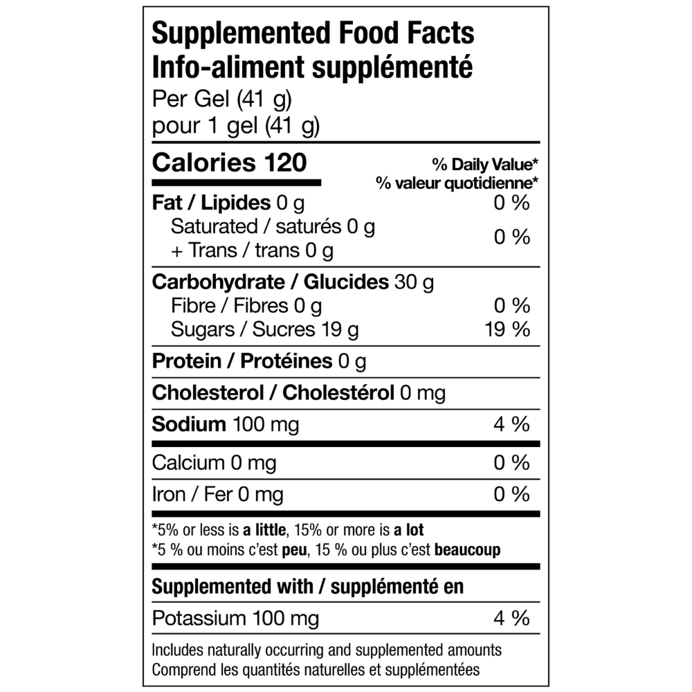 Gel Fruit Performance au cassis + CAFÉINE de XACT Nutrition