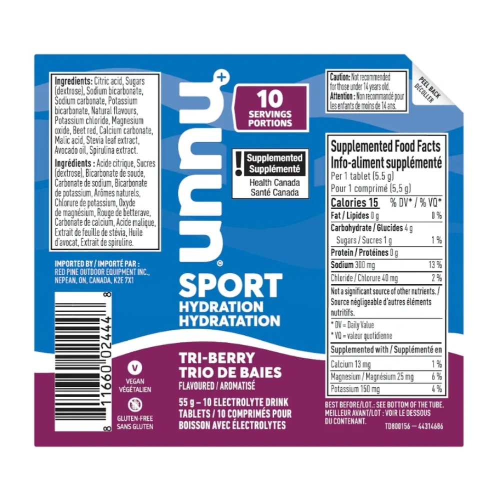 Nuun Sport Tri-Berry Effervescent Tablets