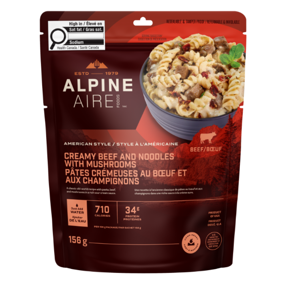 AlpineAire Creamy Beef and Mushroom Pasta