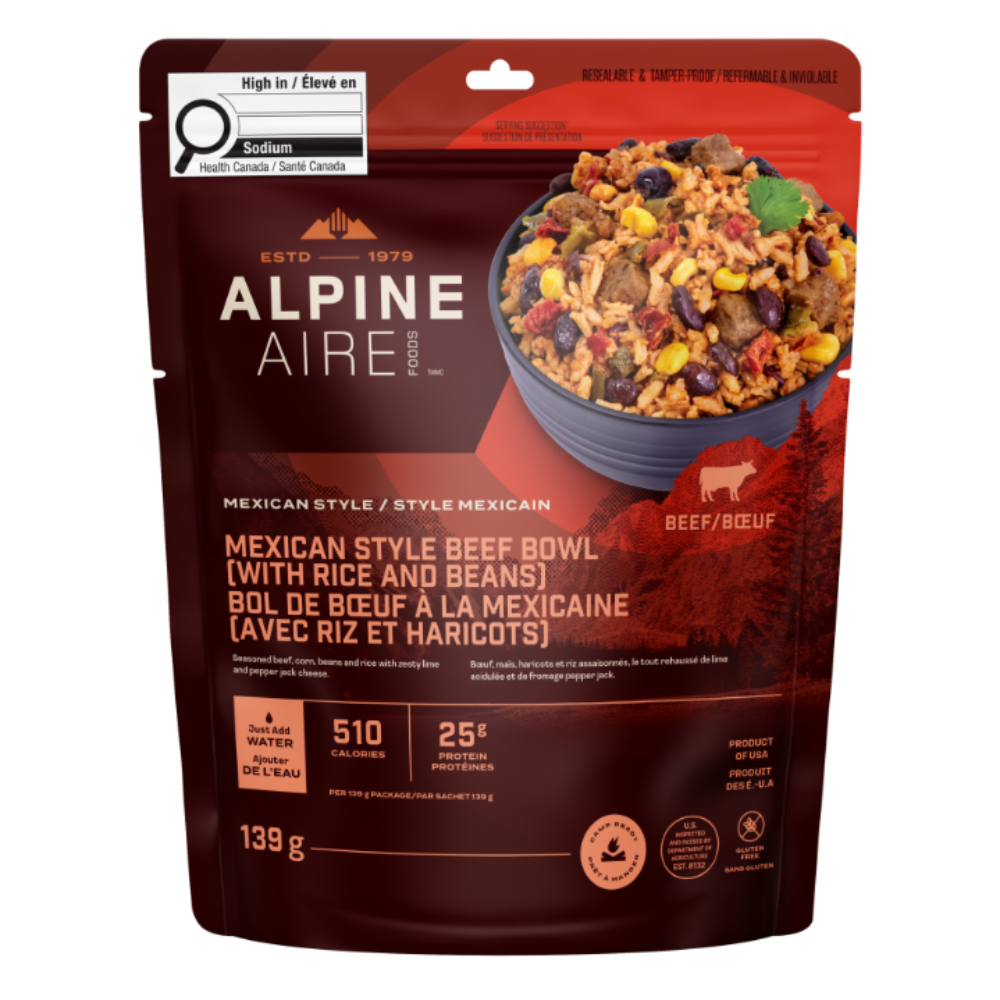 AlpineAire Mexican Beef Bowl (with Rice & Beans)