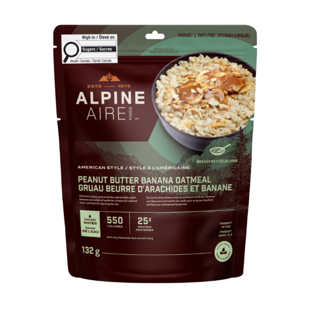 Gruau au beurre d'arachides et banane de Alpine Aire