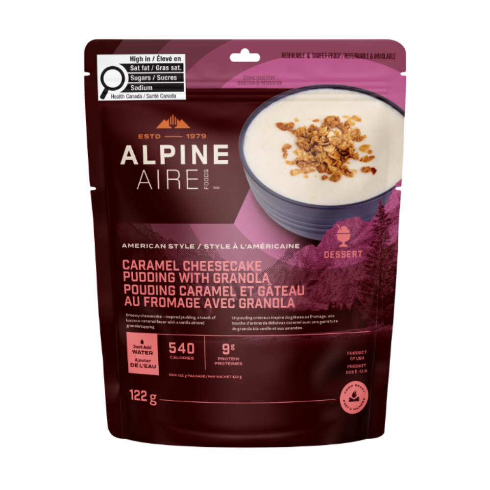 Pouding caramel et gâteau au fromage avec granola de AlpineAire