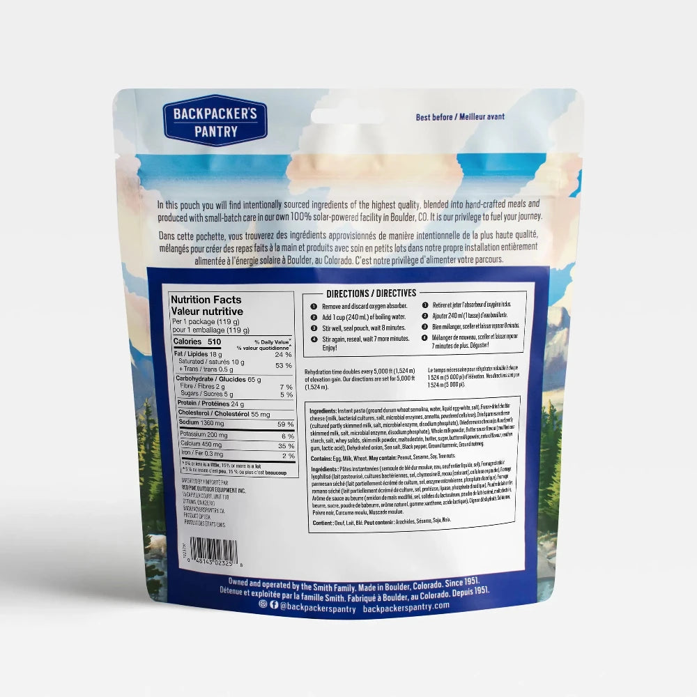 Backpacker's Pantry Three Cheese Mac & Cheese
