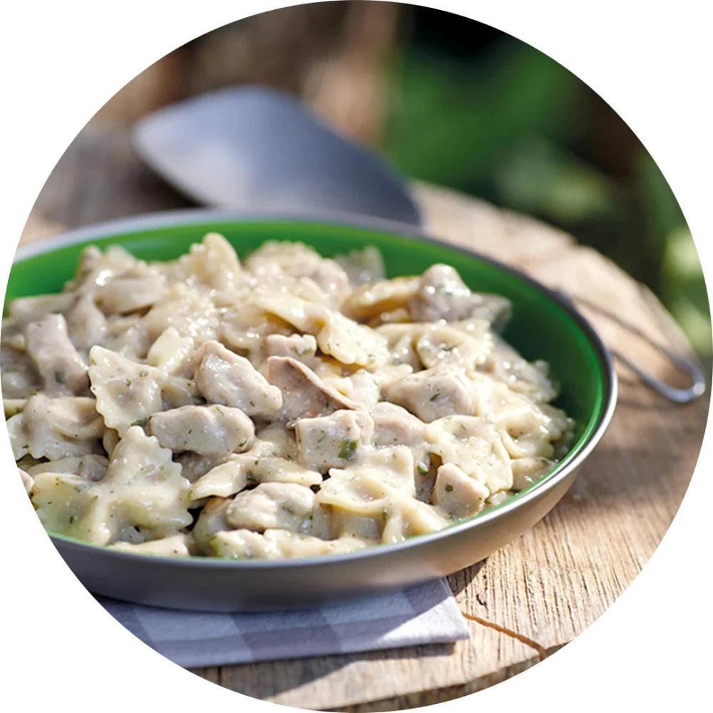 Porc braisé, sauce aux champignons et vin blanc de Happy Yak