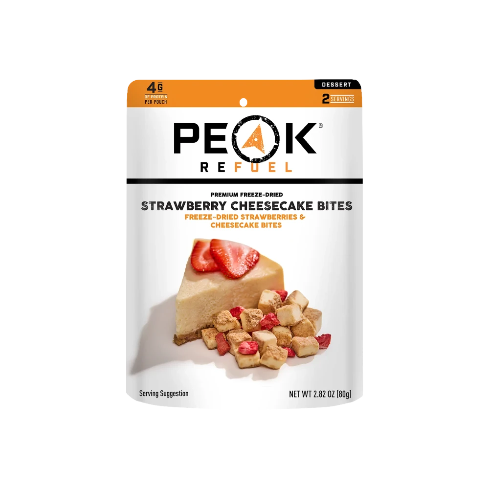 Bouchées de gâteau au fromage avec fraises de Peak Refuel