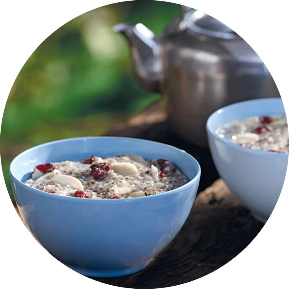 Régal au chia aux amandes et canneberges de Happy Yak