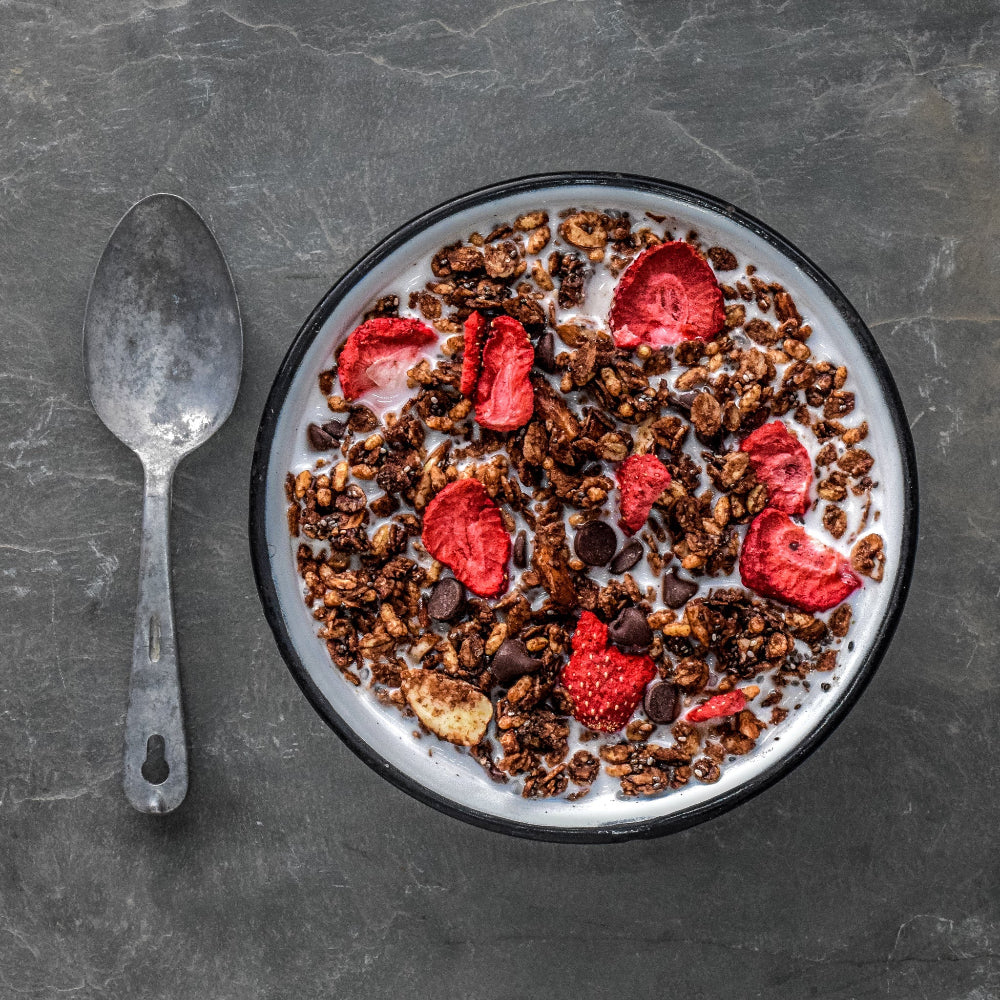 Granola chocolat et fraises de Angry Pika Food