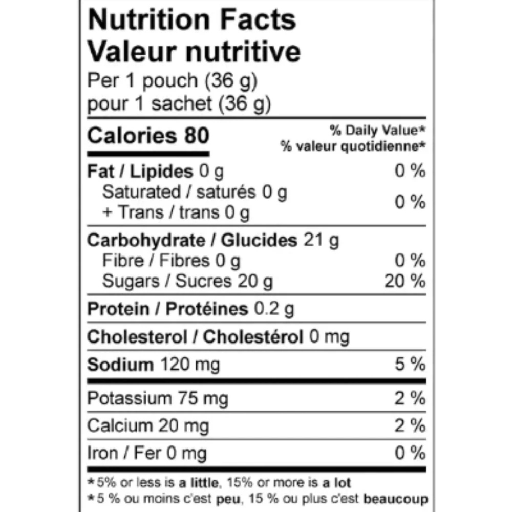 Gel érable et pomme de Krono Nutrition