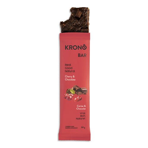 Barre énergétique cerise et chocolat de Krono Nutrition