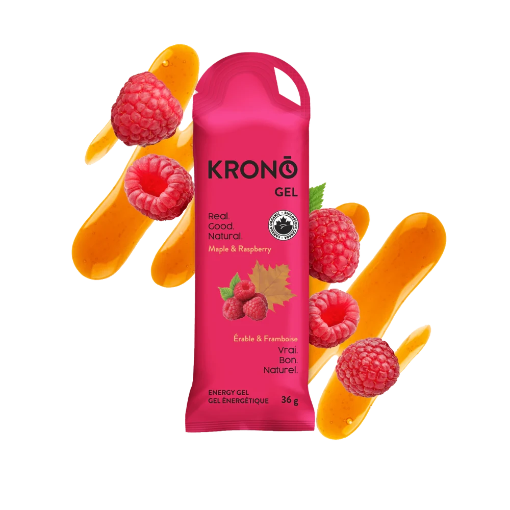 Gel érable et framboise de Krono Nutrition