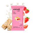Strawberry and Cream Crispy Rice Energy Square by Krono Nutrition