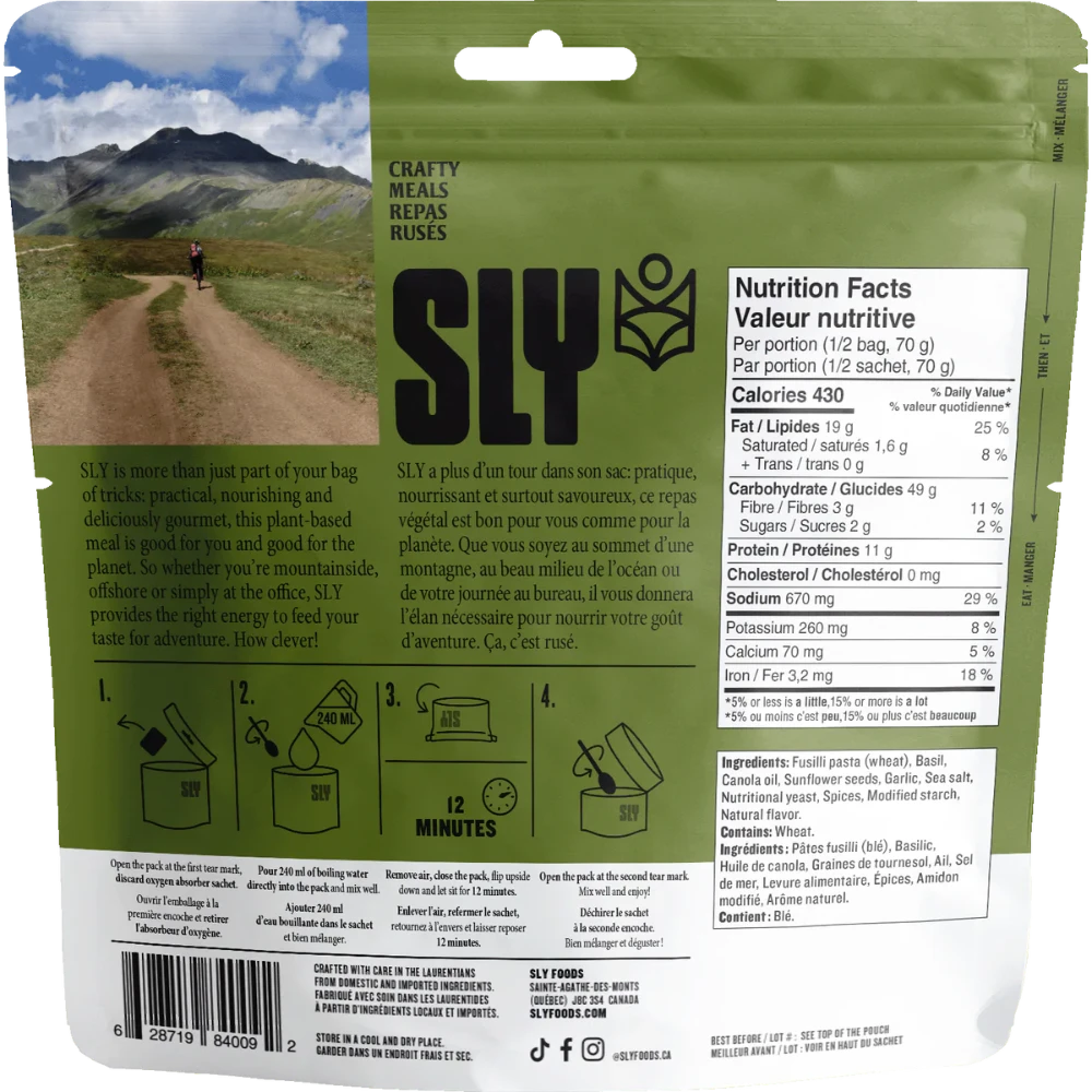 Sly Foods' Pesto Pasta