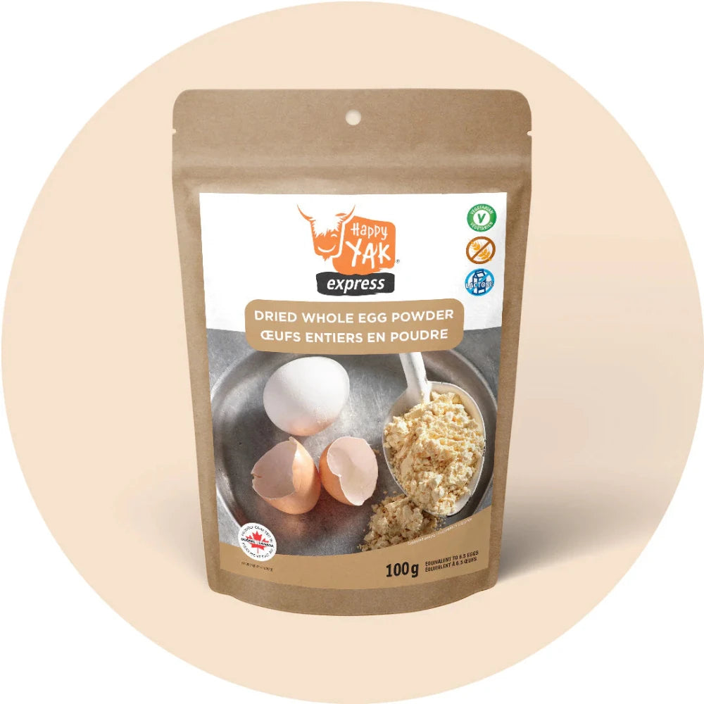 Oeufs entiers en poudre de Happy Yak