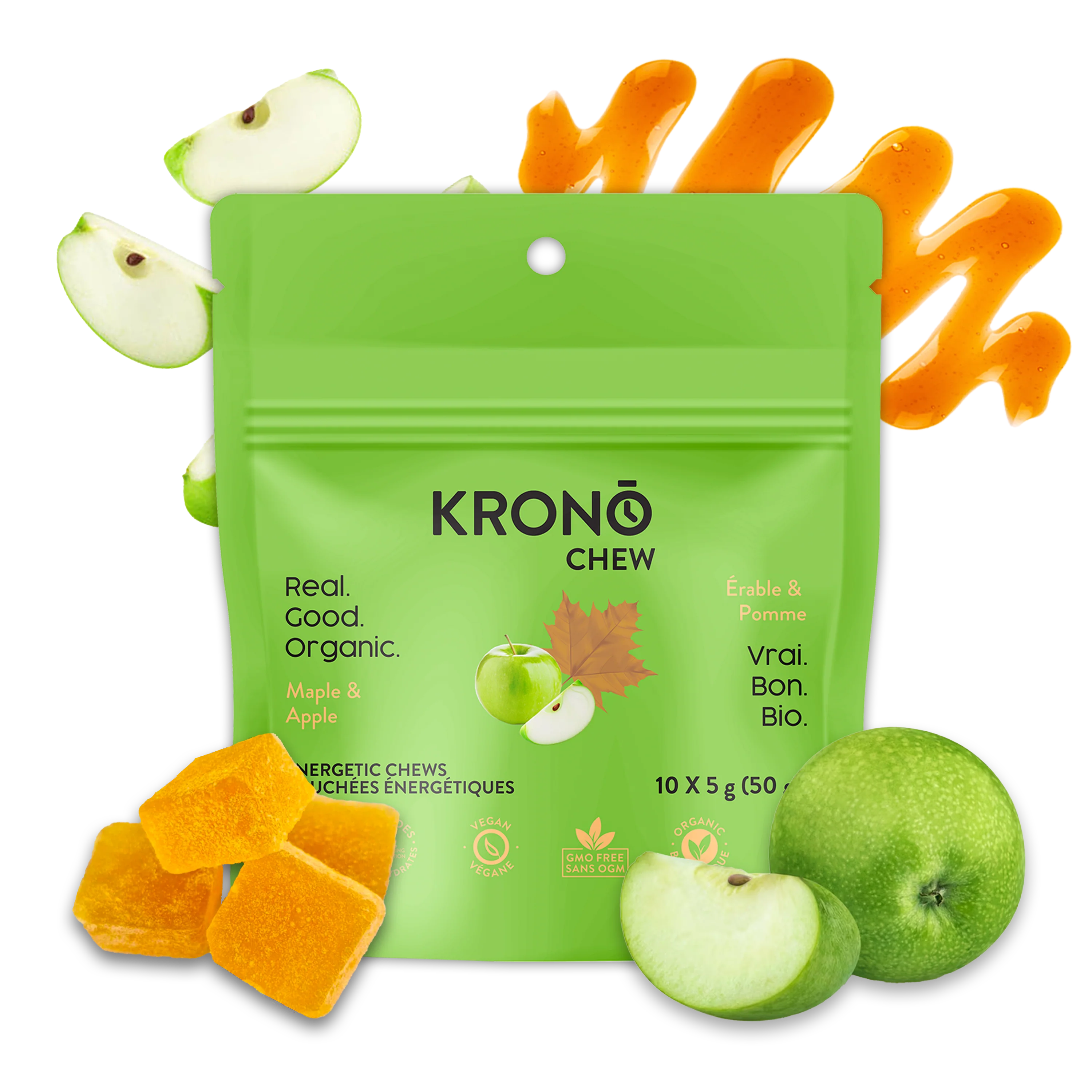 Bouchées énergétiques érable et pomme de Krono Nutrition